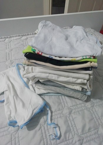 Çok Renkli Pamuklu Bebek Bodyıtçıtlı - Görsel 6