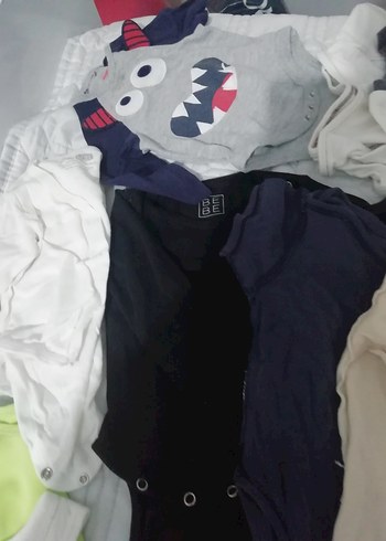 Çok Renkli Pamuklu Bebek Bodyıtçıtlı - Görsel 8