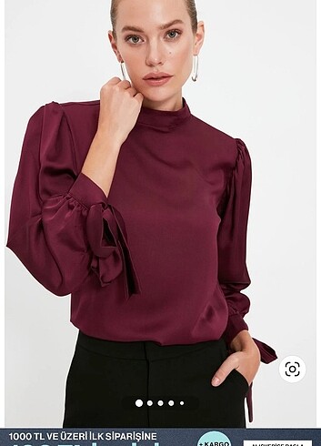 Trendyol saten bluz