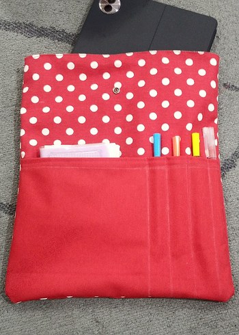 Kırmızı Puantiyeli Planlayıcı Kılıfı - Görsel 5