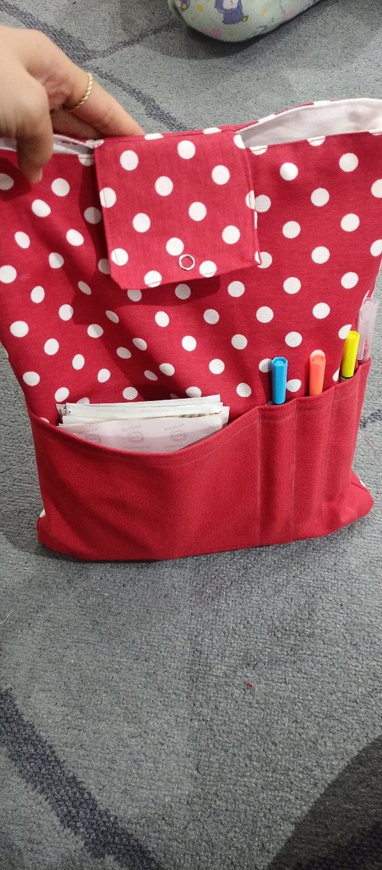 Kırmızı Puantiyeli Planlayıcı Kılıfı - Görsel 3