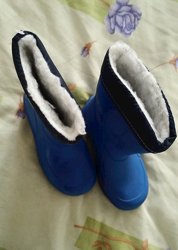 Mavi Erkek Çocuk Kauçuk Çizme Velcro - Görsel 2