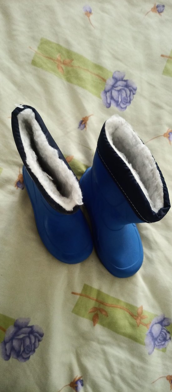 Mavi Erkek Çocuk Kauçuk Çizme Velcro - Görsel 2