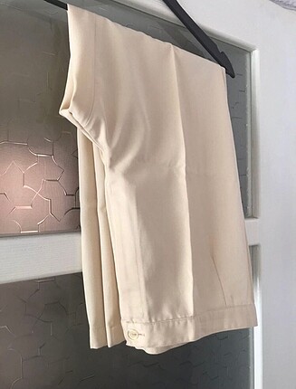 Kadın 52 beden krem kumaş pantolon