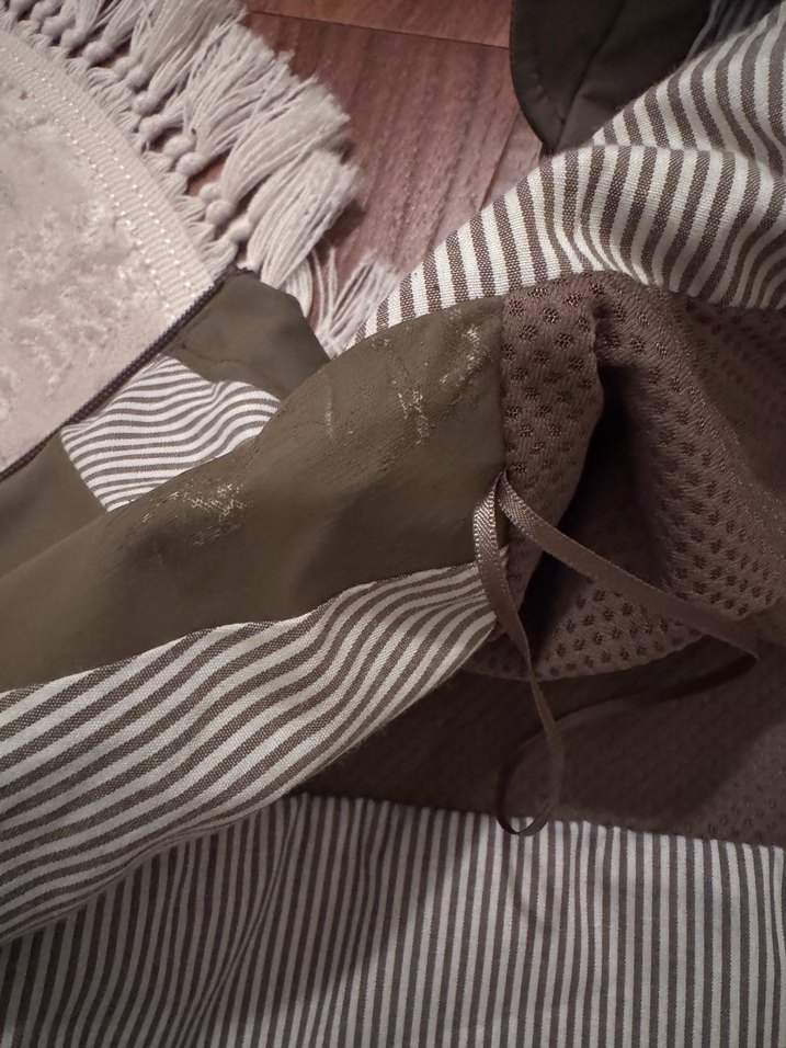 Kadın Gri Kapüşonlu Midi Yağmurluk - Görsel 5