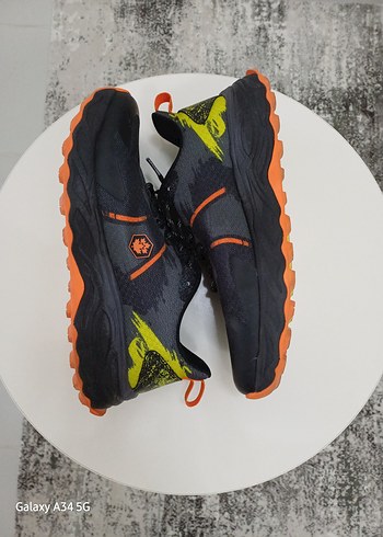 Turuncu Bağcıklı Erkek Spor Ayakkabı - Görsel 3