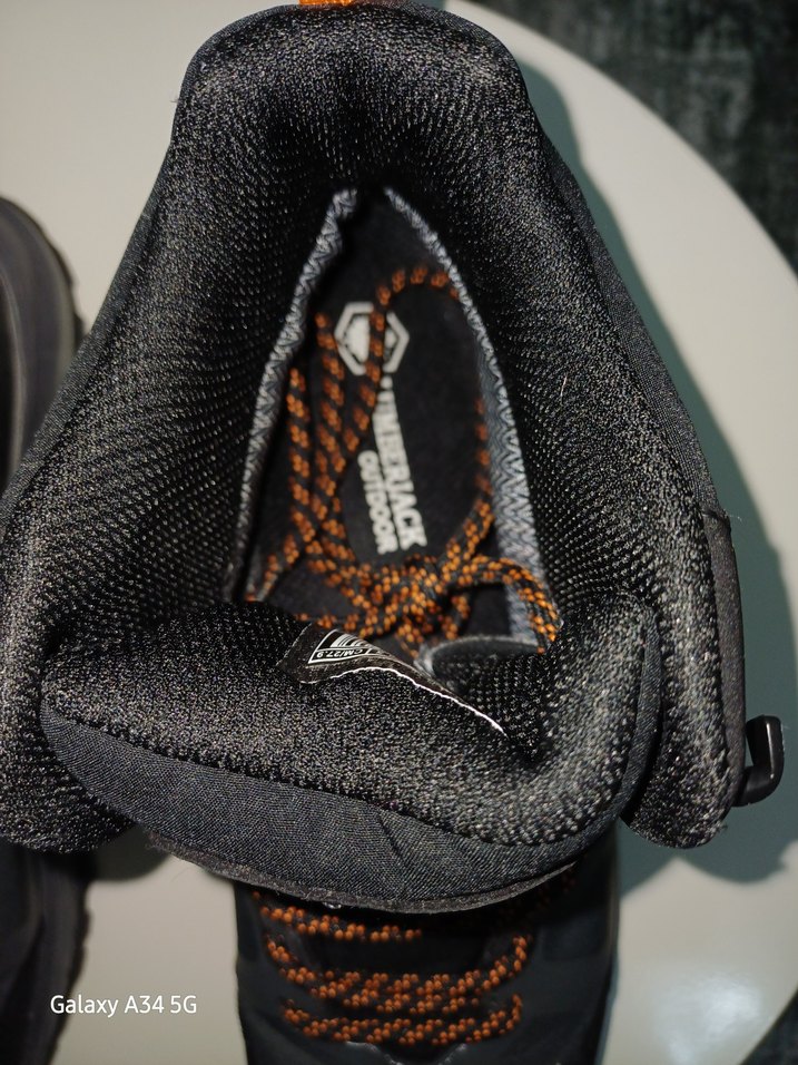 Gri Turuncu Bağcıklı Erkek Outdoor Waterproof Ayakkabı - Görsel 3