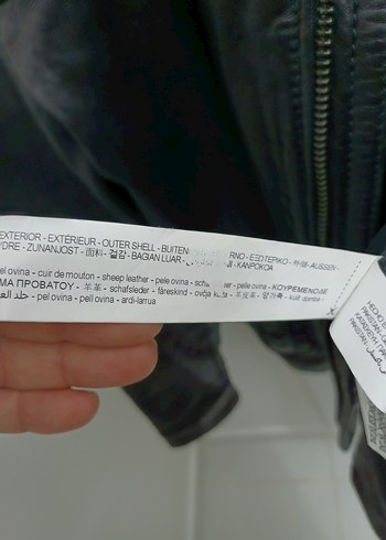 Orijinal Zara Erkek Deri Mont - Görsel 5