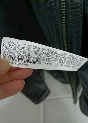 Orijinal Zara Erkek Deri Mont - Görsel 6