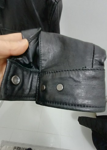 Orijinal Zara Erkek Deri Mont - Görsel 3