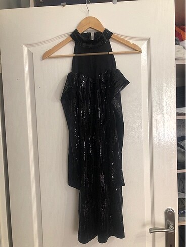 Siyah Şık mini abiye elbise