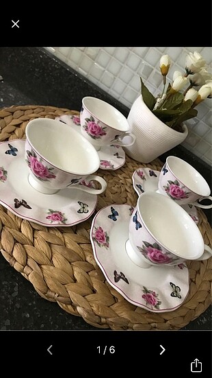 4 lü kusursuz kahve fincanı 90 ml lik fincan