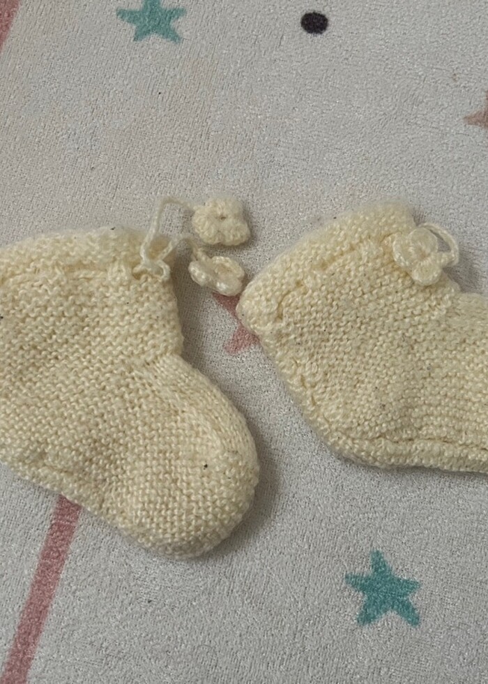 Bebek önlük şapka patik - Görsel 3