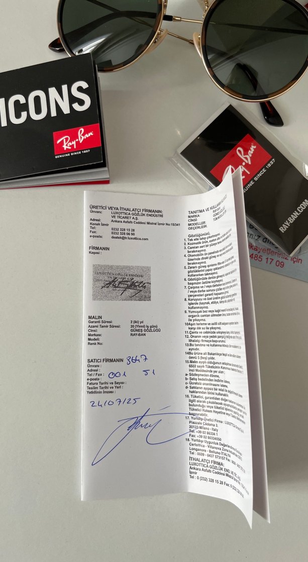 Rayban round metal - Görsel 4