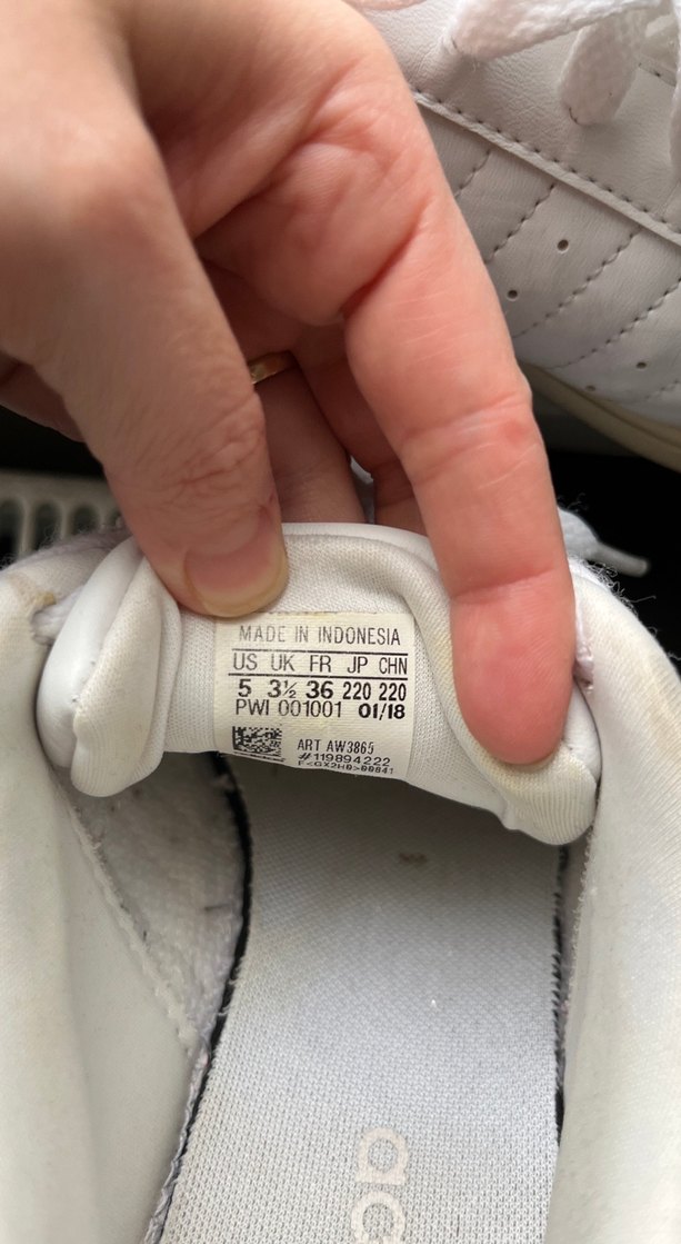 Beyaz Adidas Laced Sneakers - Görsel 4