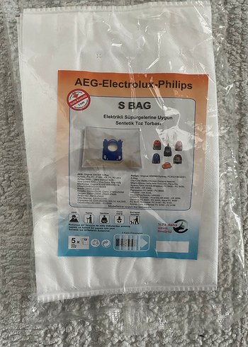 AEG-Electrolux-Philips Uyumlu Sentetik Toz Torbası