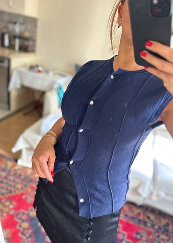 Zara Triko Yelek - Görsel 4