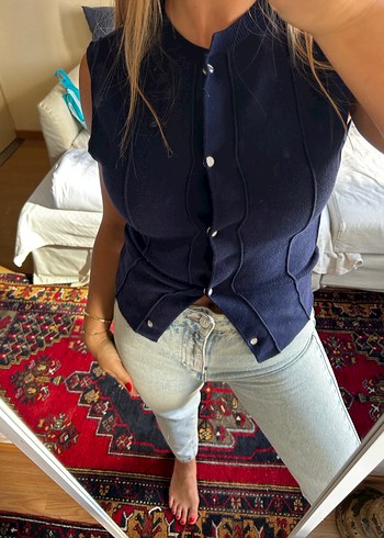 Zara Triko Yelek - Görsel 3