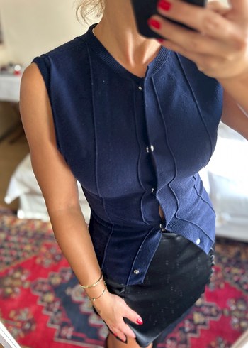 Zara Triko Yelek - Görsel 5