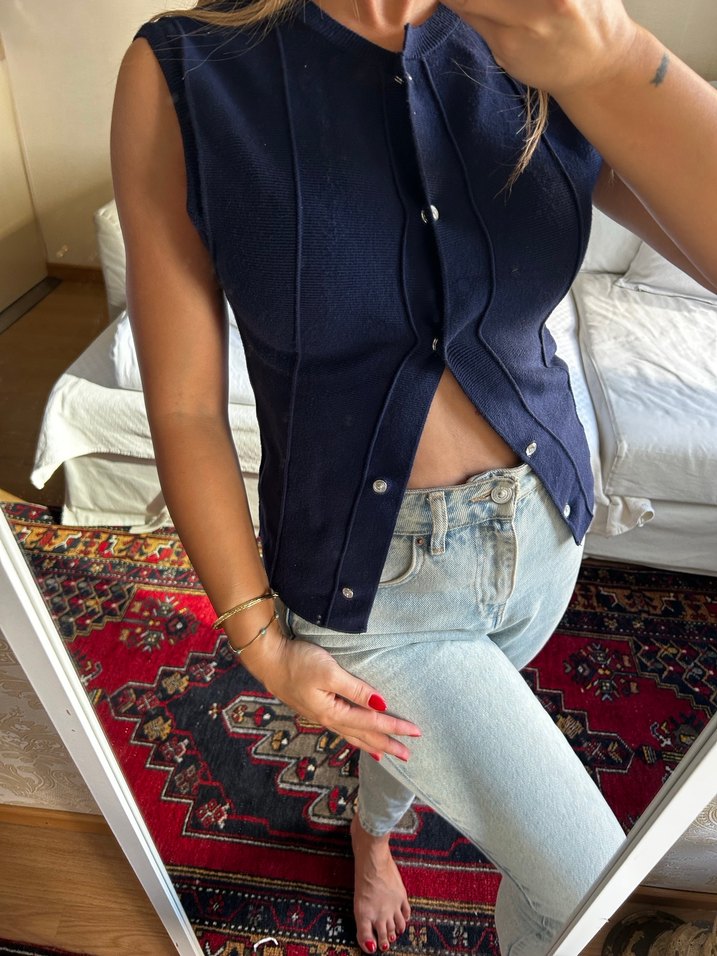 Zara Triko Yelek - Görsel 2