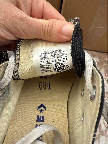 36 Beden Siyah orijinal converse