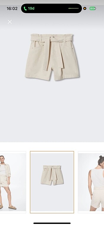 Mango Mango paperbag şort