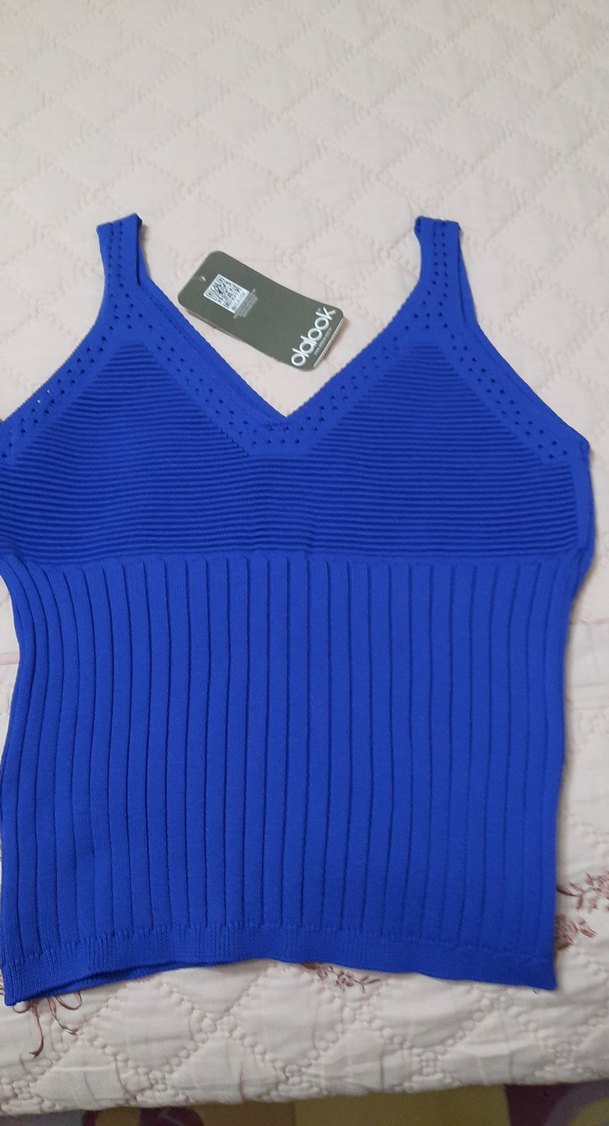 Kadın Örgü Askılı Triko Bluzlar - Görsel 2