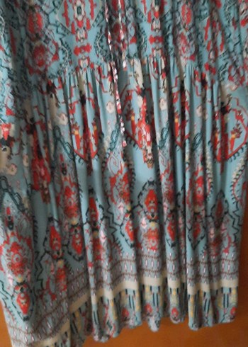 Bohem Uzun Elbise - Görsel 5