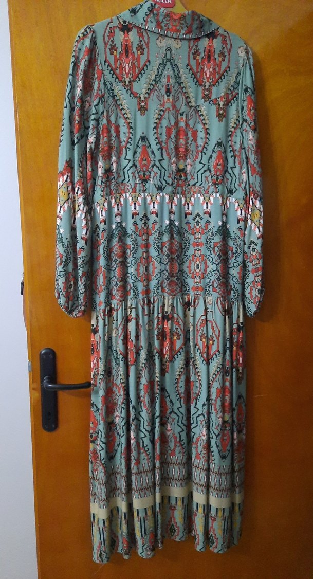 Bohem Uzun Elbise - Görsel 2