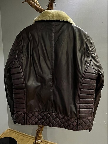 Deri kürklü mont - Görsel 6