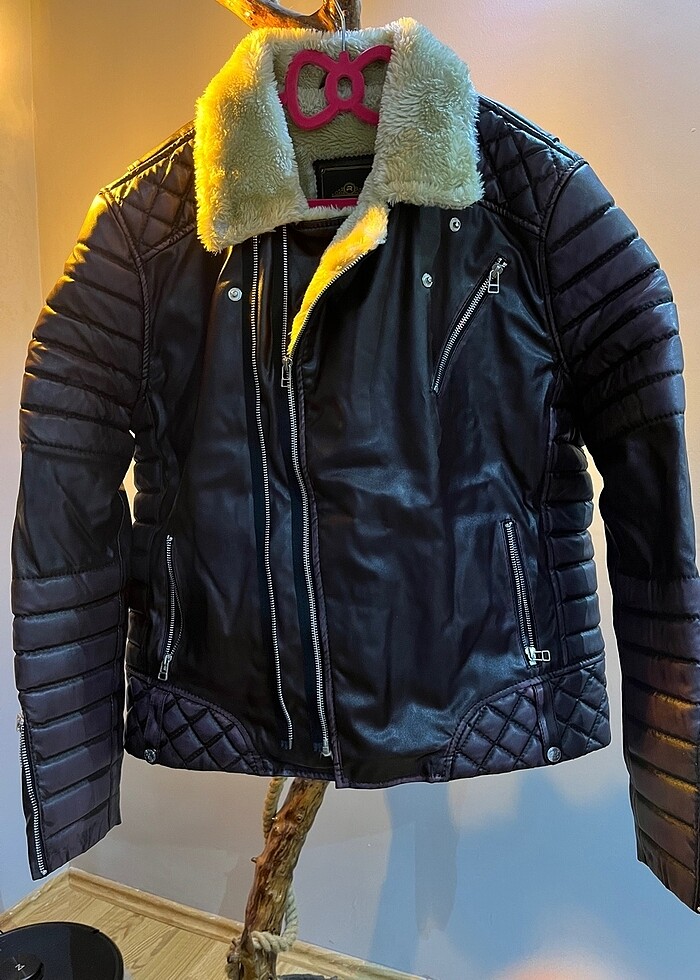 Deri kürklü mont - Görsel 2