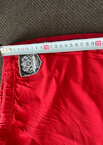 Kırmızı Erkek Kemerli Spor Mayo Şortu - Görsel 4