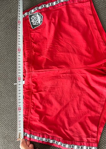 Kırmızı Erkek Kemerli Spor Mayo Şortu - Görsel 3