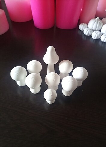 Diğer 3 boy mantar silikon kalıp 7cm 5cm 4cm