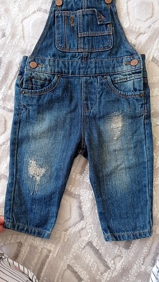 6-9 Ay Beden mavi Renk Zara salopet 