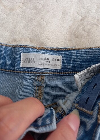 5 Yaş Beden mavi Renk Zara çocuk jean