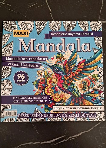 Mandala Maxi Boyama Terapisi Kitabı