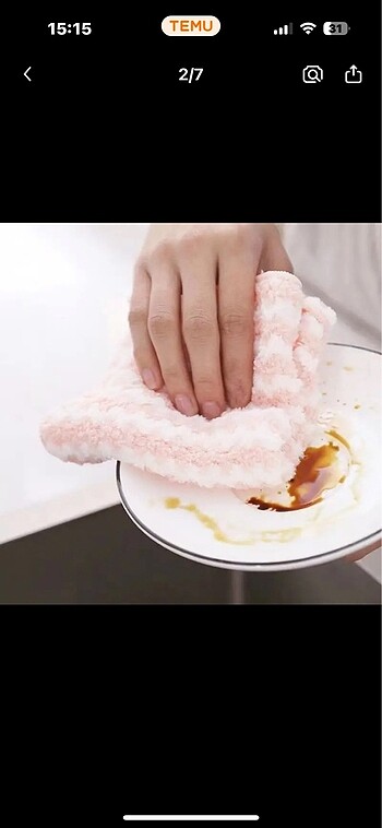 10 adet mikrofiber temizlik bezi. Sıfır üründür