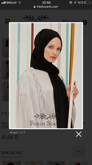 Freshscarfs Medine İpek?i siyah