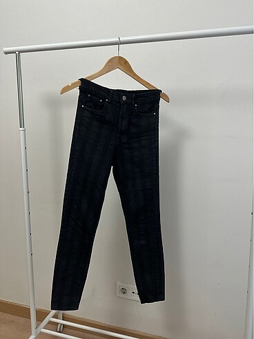 Zara çizgili skinny jean