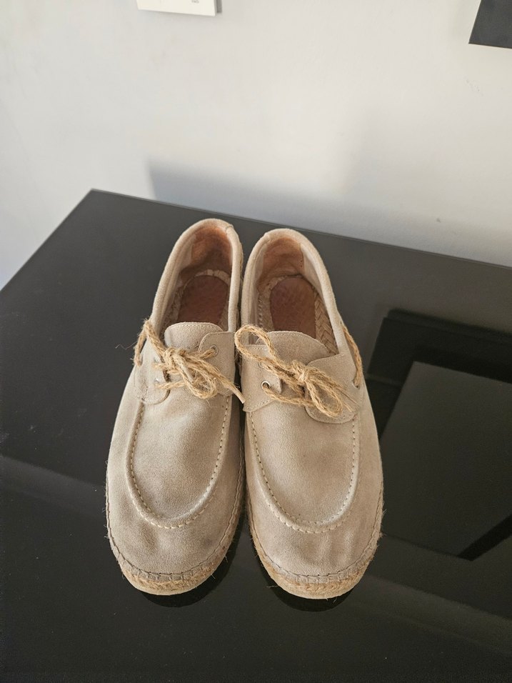 Bej Süet Erkek Espadril Ayakkabı - Görsel 2