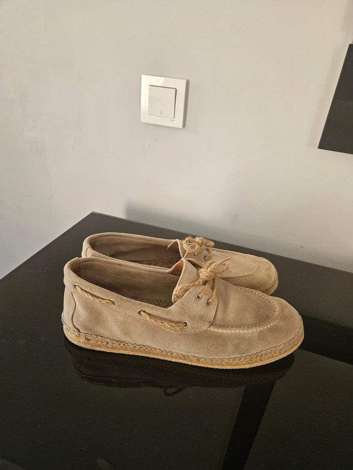 Bej Süet Erkek Espadril Ayakkabı - Görsel 3