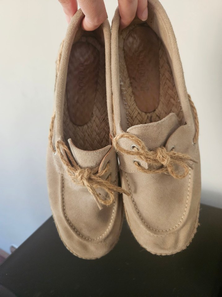 Bej Süet Erkek Espadril Ayakkabı - Görsel 4