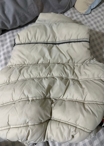 Beyaz Fermuarlı Erkek Çocuk Yeleği - Görsel 3