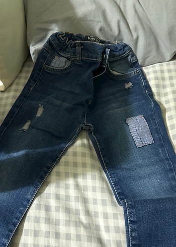 Gri Kadın Denim Dar Kesim Günlük Jean bebek 3-4 yaş - Görsel 4