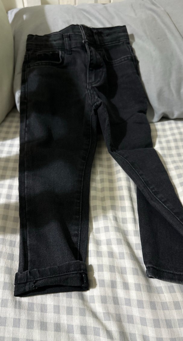 Gri Kadın Denim Dar Kesim Günlük Jean bebek 3-4 yaş - Görsel 3