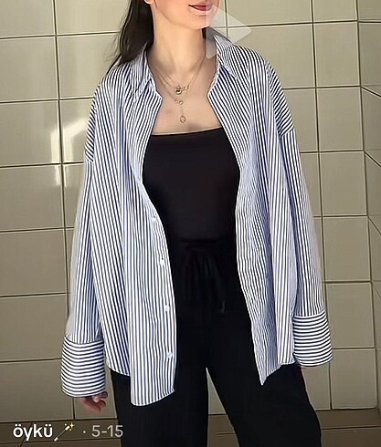zara çizgili gömlek