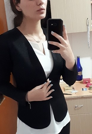 siyah simli ceket