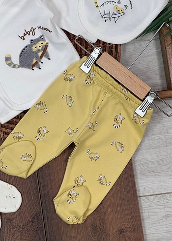 Etiketli Sıfır 5li Yenidoğan Hastane Çıkış Seti - Görsel 6