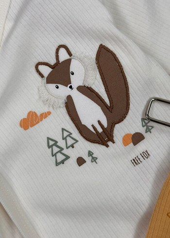 Etiketli Sıfır 5li Tilki Konseptli Pamuklu Hastane Çıkışı - Görsel 5